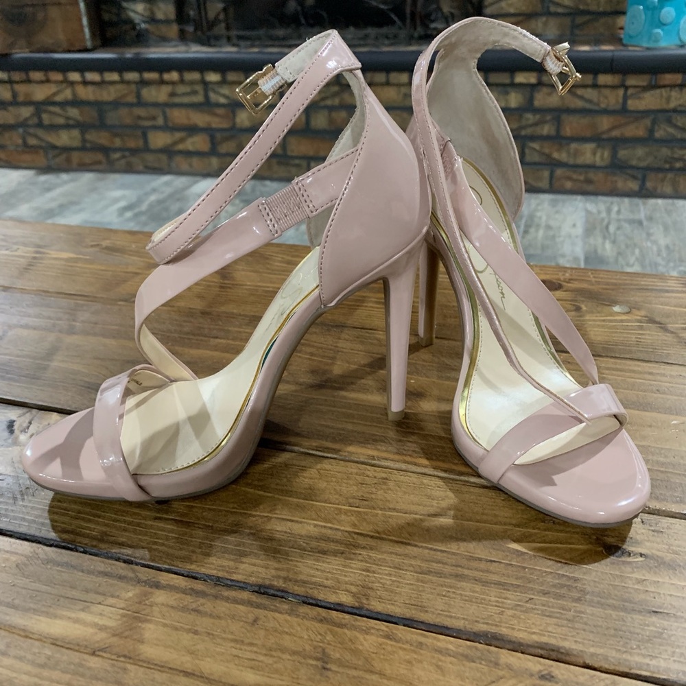 Jessica Simpson Blush Patten Leather Heels